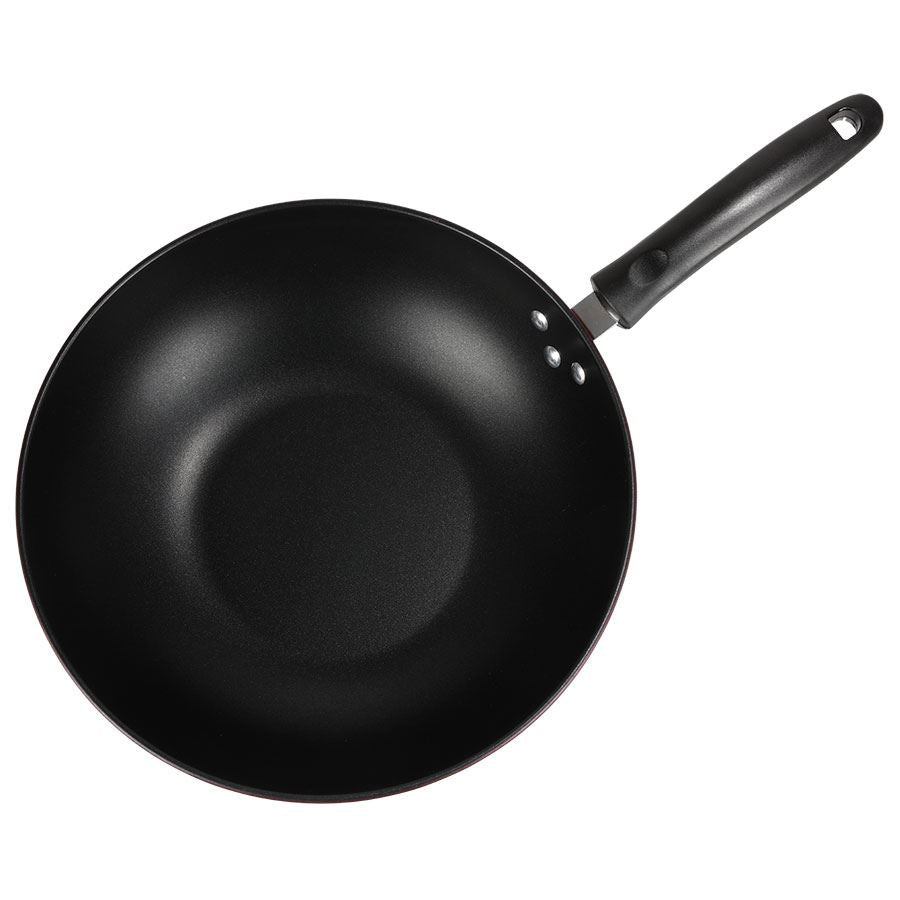 Tigaia Wok Gastromino din oțel carbon 32cm, Non-Stick