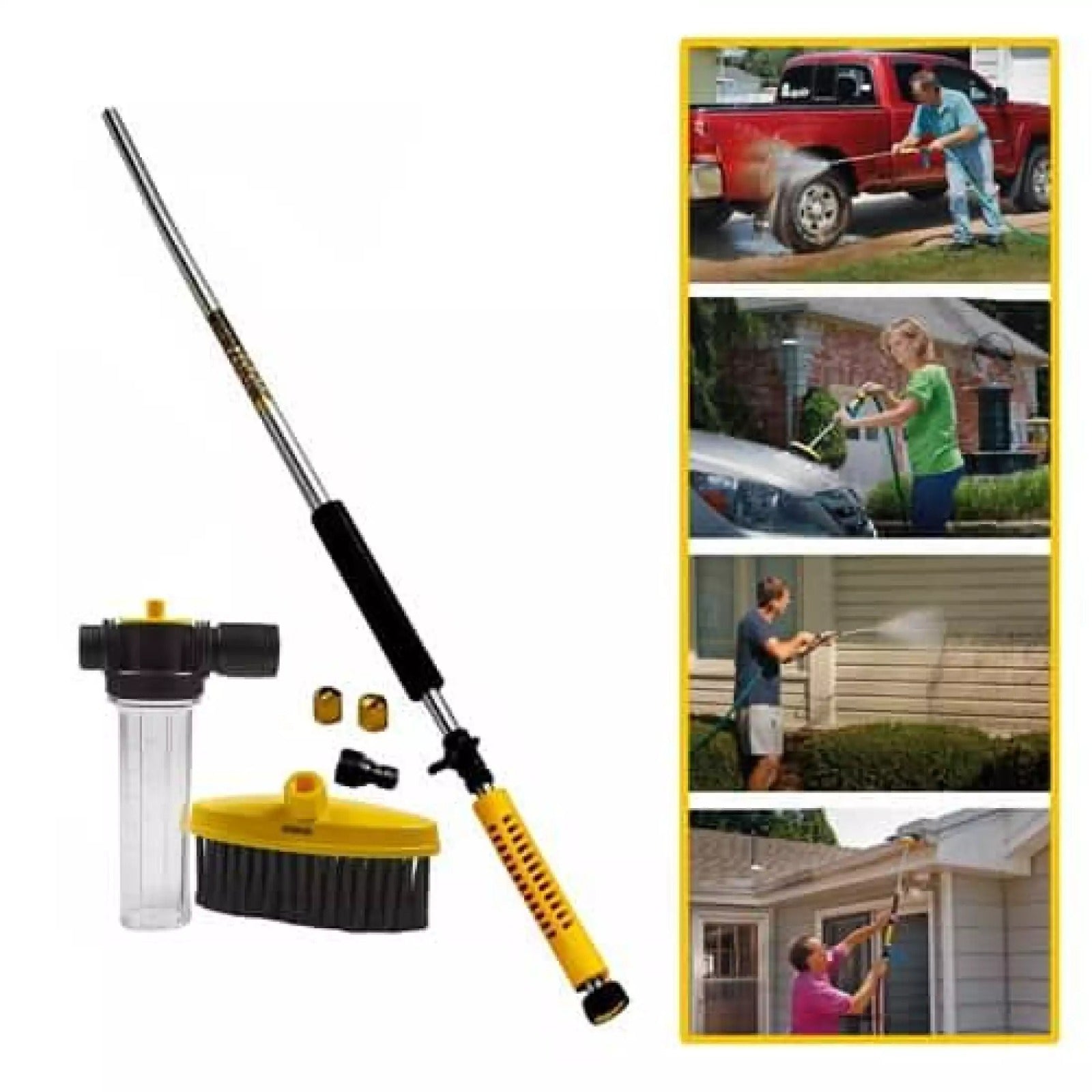 Pistol de apa pentru spalat cu accesorii incluse, Water Zoom