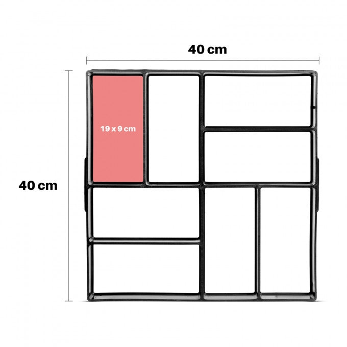 Cofraj material plastic pentru paviment, matrita sablon decorativ pentru pavaj