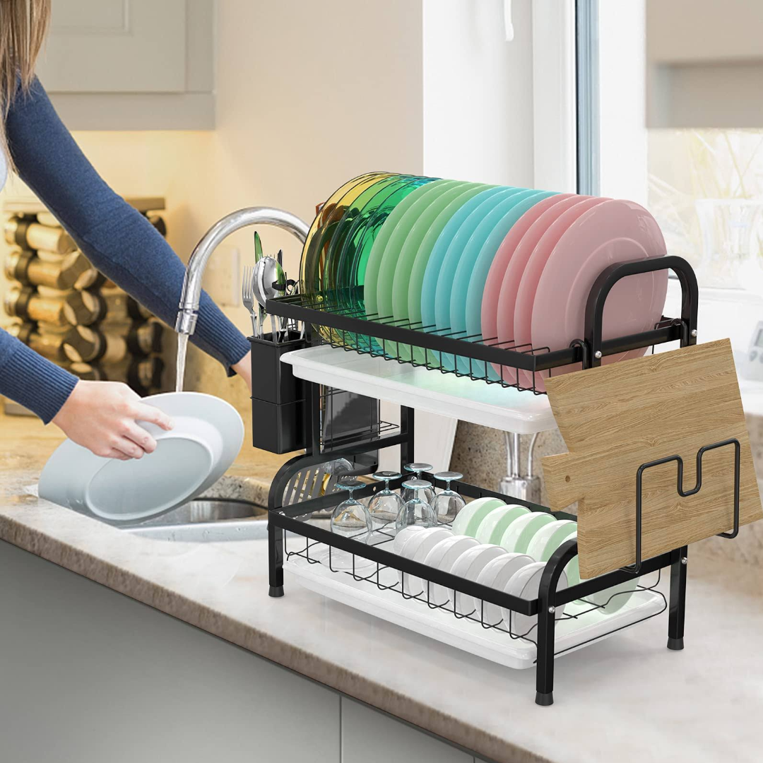 Suport de vase cu 2 etaje multifunctional
