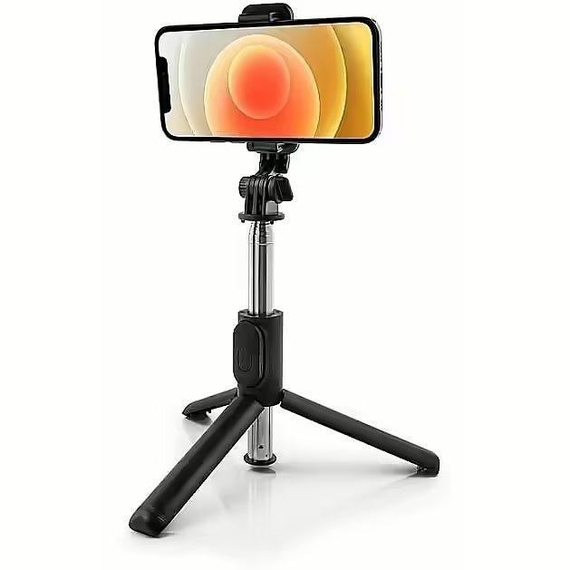Selfie Stick 2 în 1 cu trepied telescopic și telecomandă Bluetooth Q01 PRO