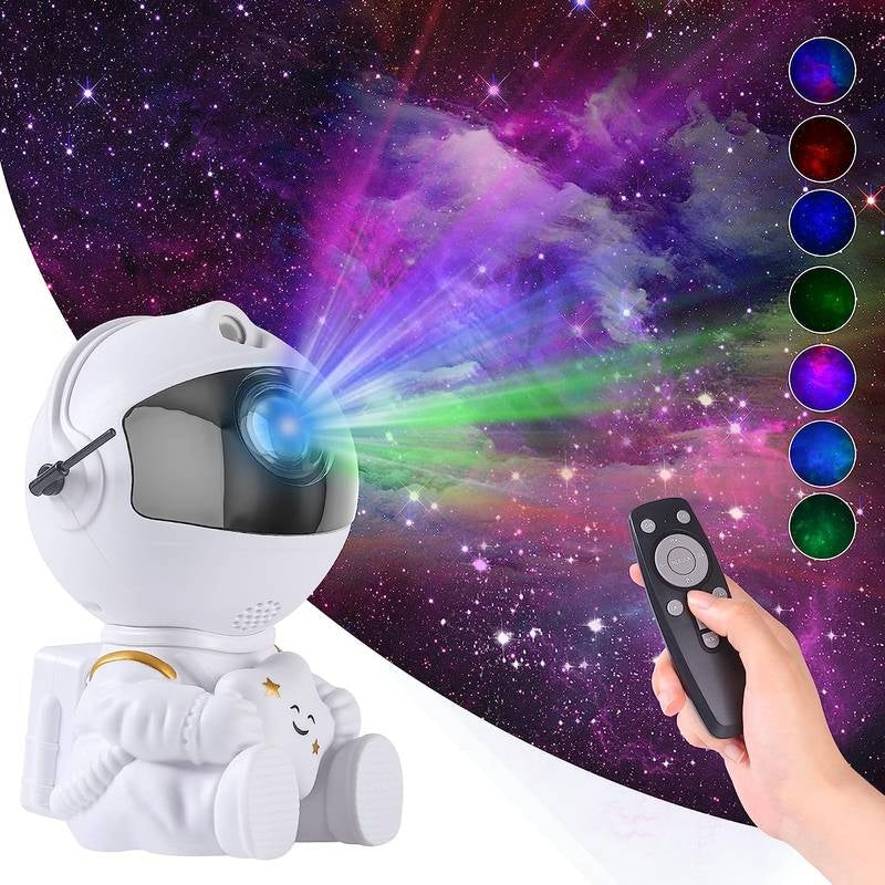 Proiector In Forma de Astronaut Permite Proiectarea Stelelor sau Galaxiilor