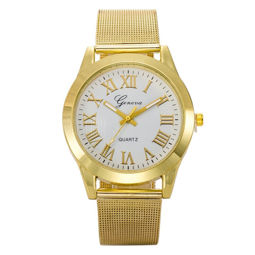 Ceas dama Geneva Quartz auriu
