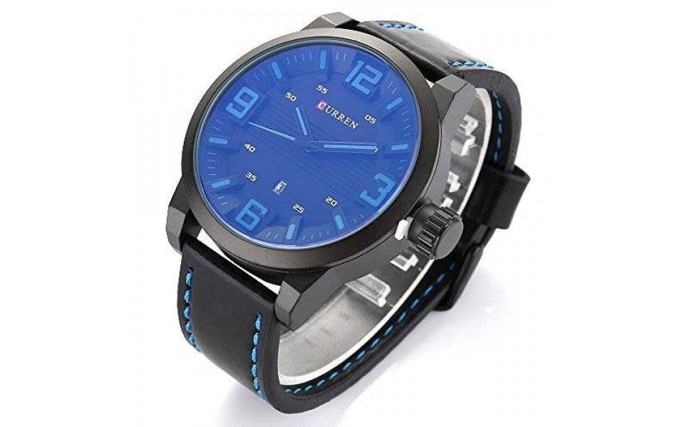Ceas barbatesc BlueSea curea piele PU