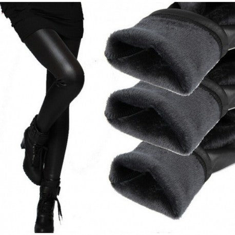 Colanti imitatie piele imblaniti