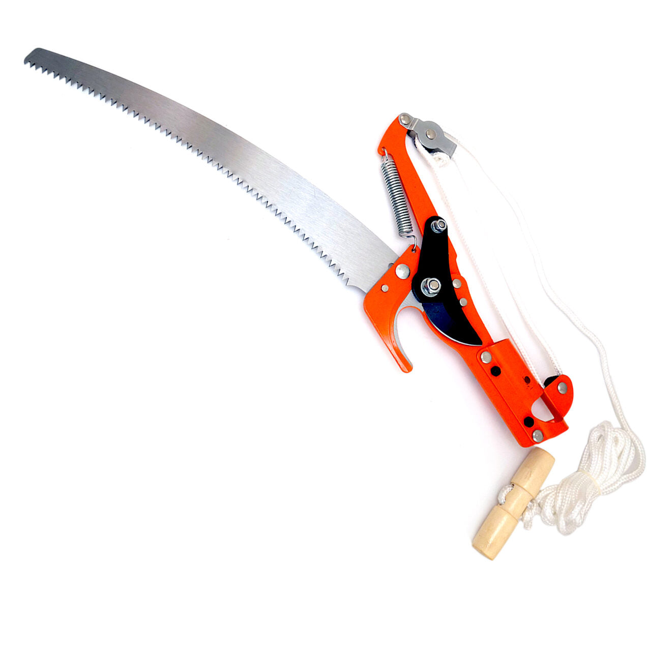Foarfeca pentru crengi cu fierastrau si maner telescopic