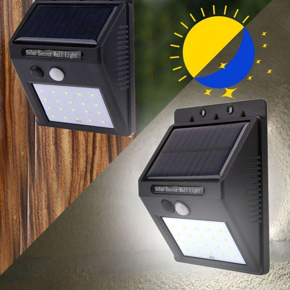Oferta 2+1 Gratis Lampa LED cu incarcare solara si senzor de miscare