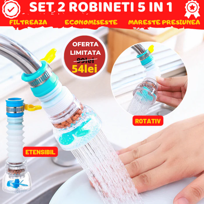 SET 2 ROBINETI 5 IN 1 OFERTA 2+1 GRATIS