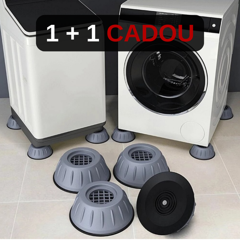 1+1 CADOU: Set 4 Picioare Anti-Vibrații și Anti-Șoc pentru Mașina de Spălat