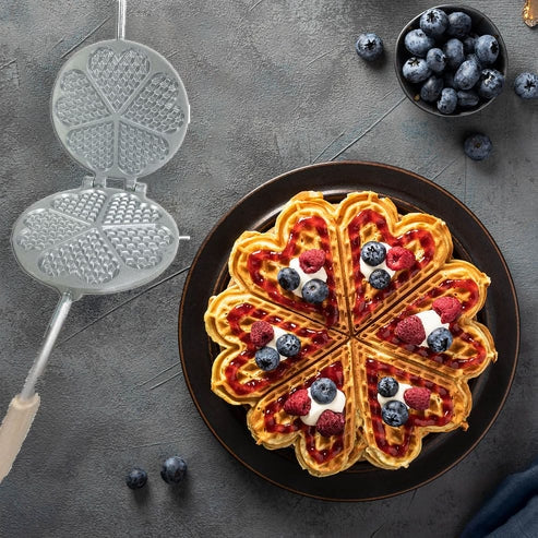 Forma aluminiu, pentru prajituri de nuci sau Waffle - Gofre