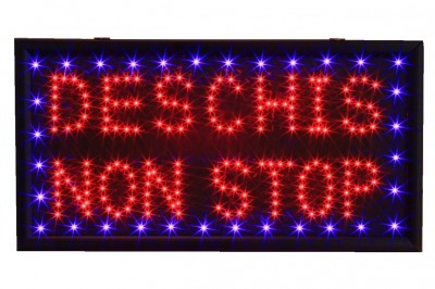 Reclama luminoasa - Deschis Non Stop