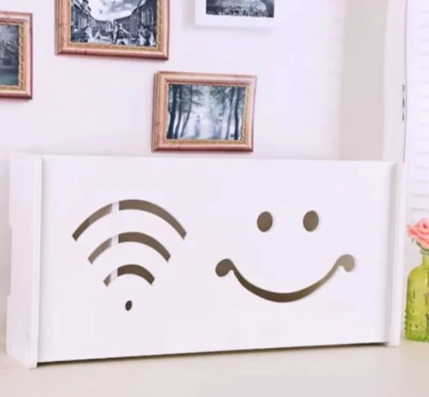 Raft suport Router Wireless, mascare cabluri