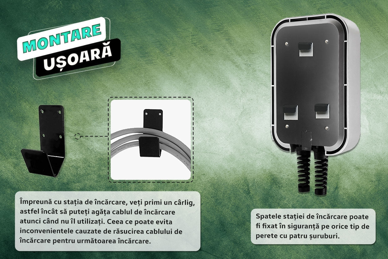 Statie de incarcare pentru masini electrice conector Type 2 - POWER 22KW (380V)