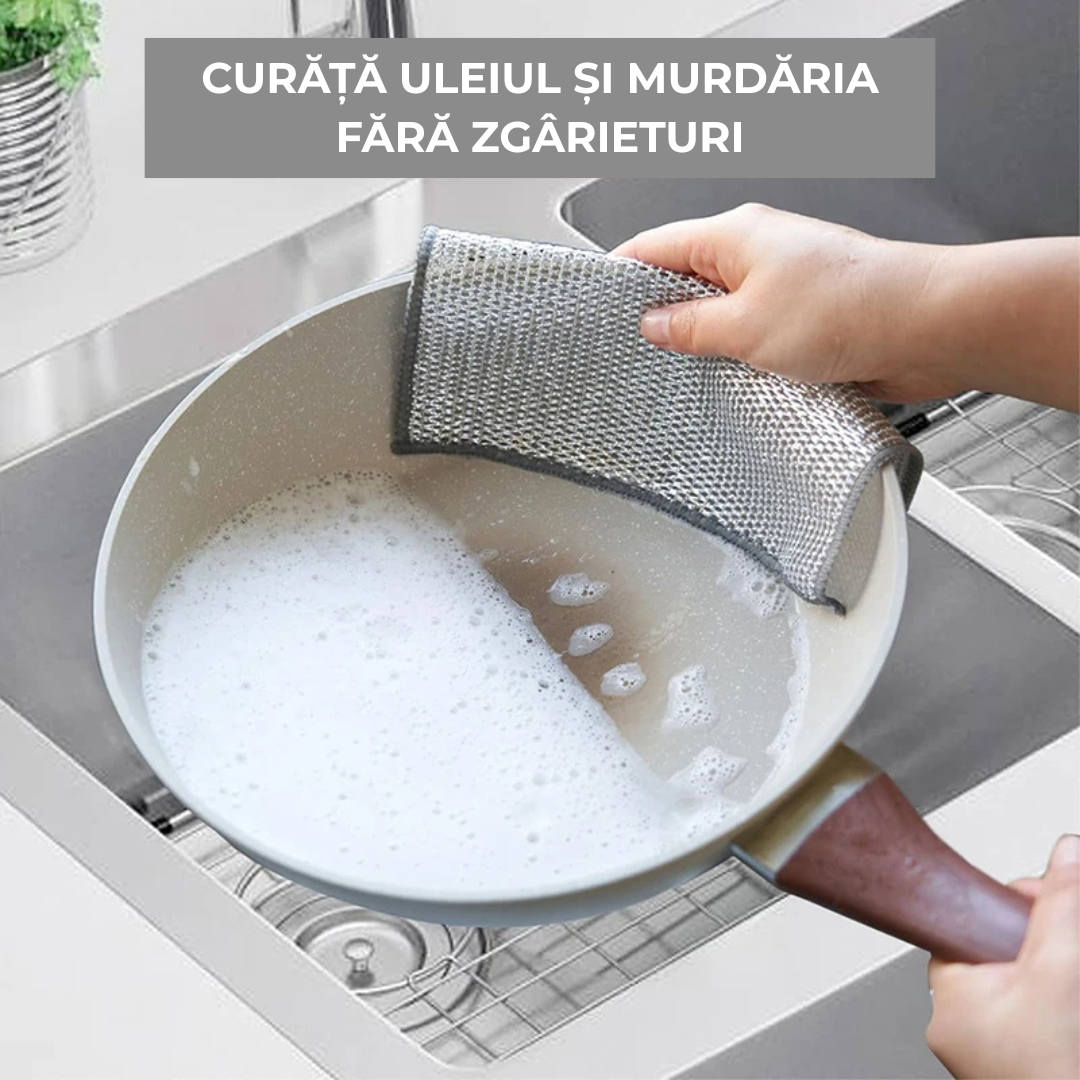 Set 10 Lavete din Sârmă Non-Abrazivă pentru Vase – Curățare Eficientă fără Zgârieturi