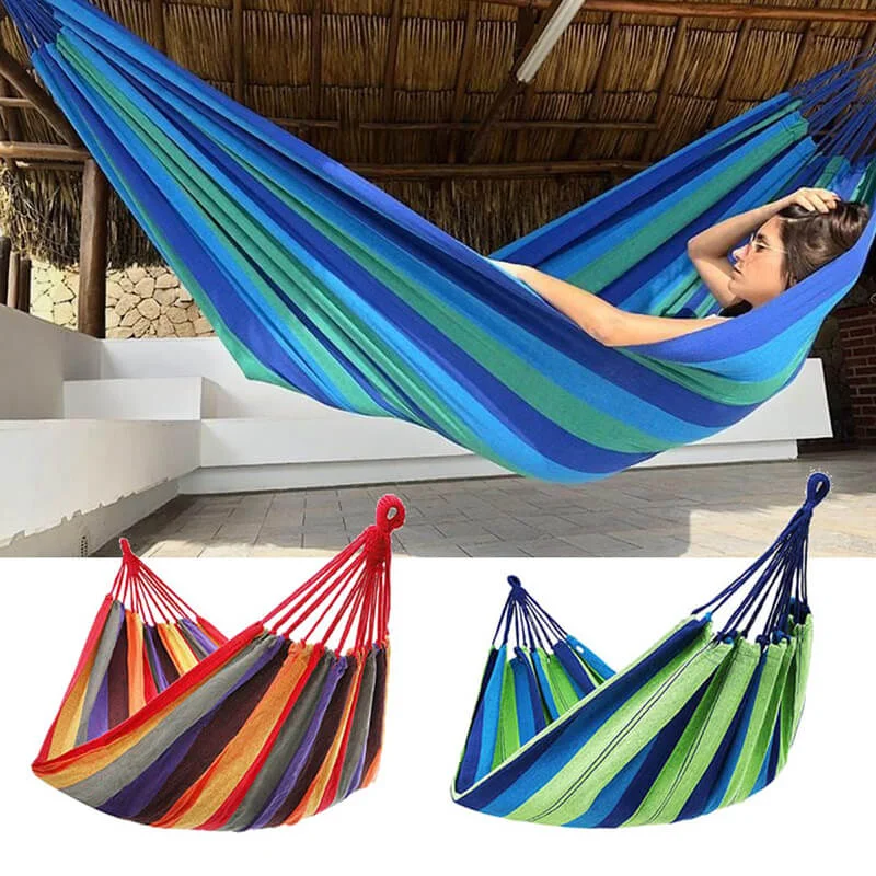 Oferta Saptamanii - Hamac Chillswing din bumbac rezistent cu husa de transport