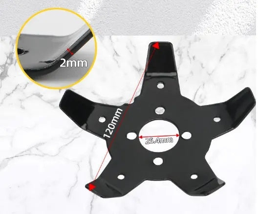 Set 3 piese, accesoriu motocoasa cu disc pentru indepartare buruieni si plivit iarba