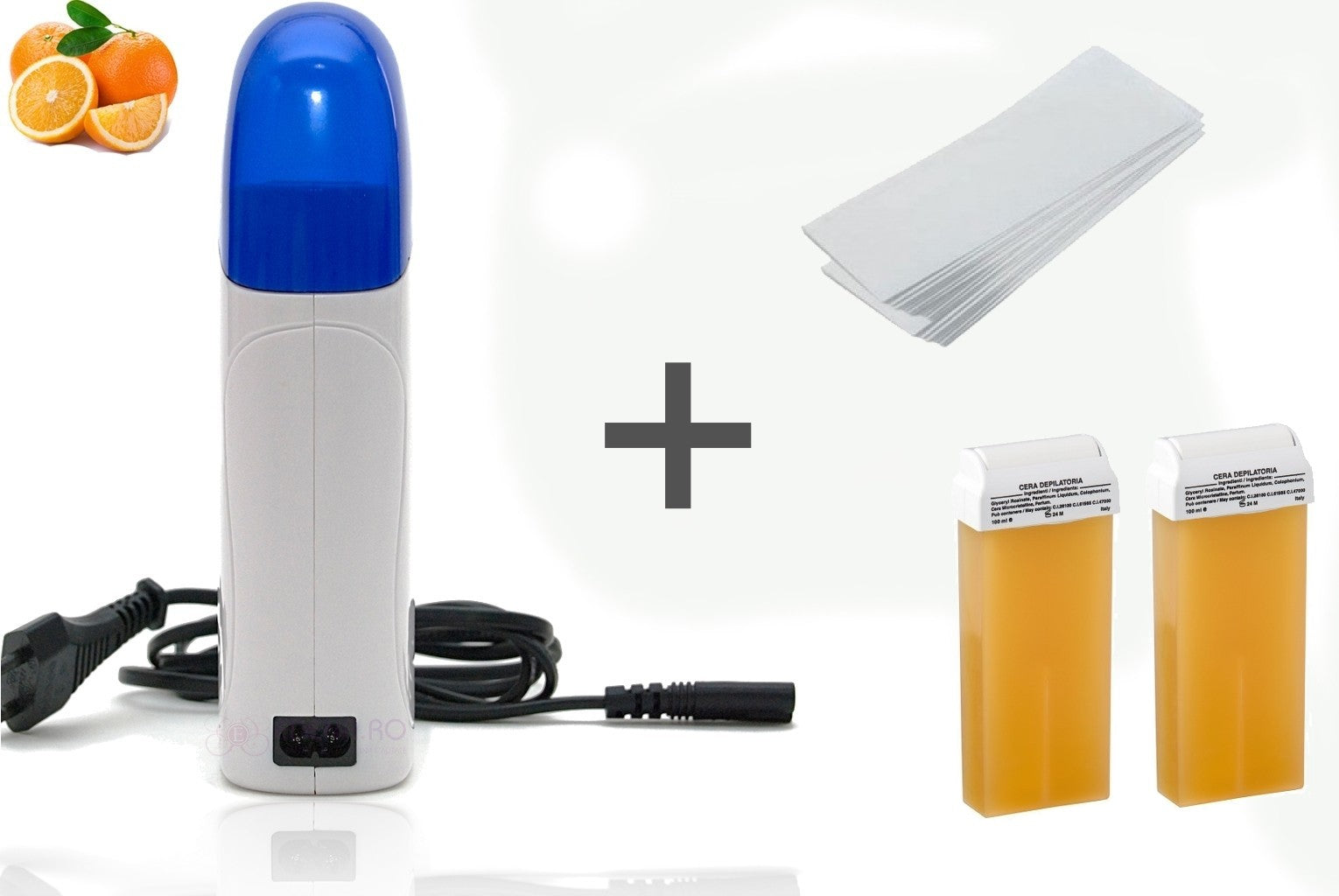 Kit Epilare incalzitor de ceara , 2 rezerve si benzi