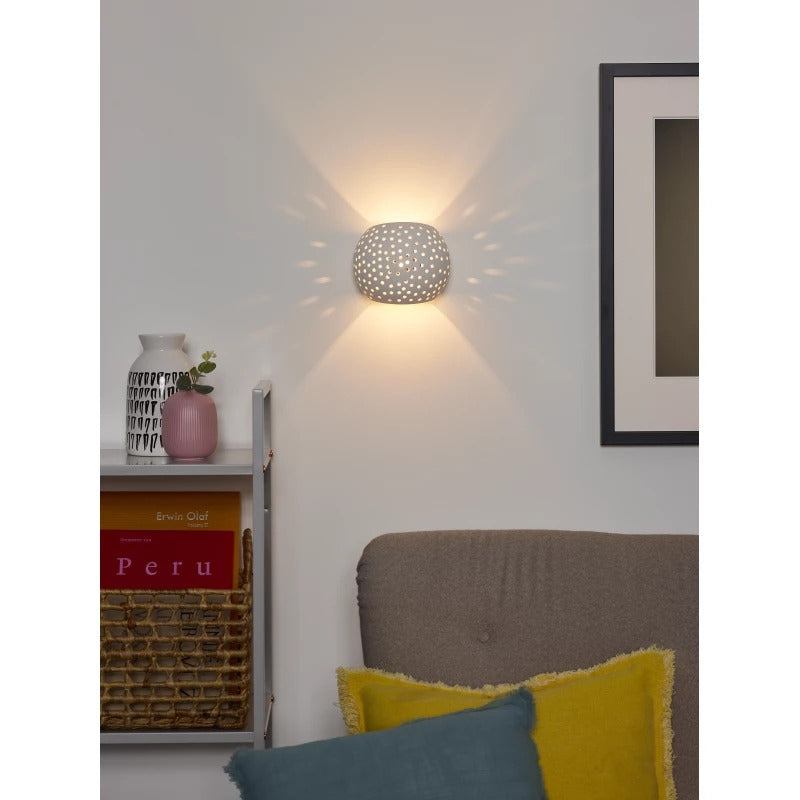 Aplică de Perete GIPSY, Albă, 1 x G9, Design Minimalist