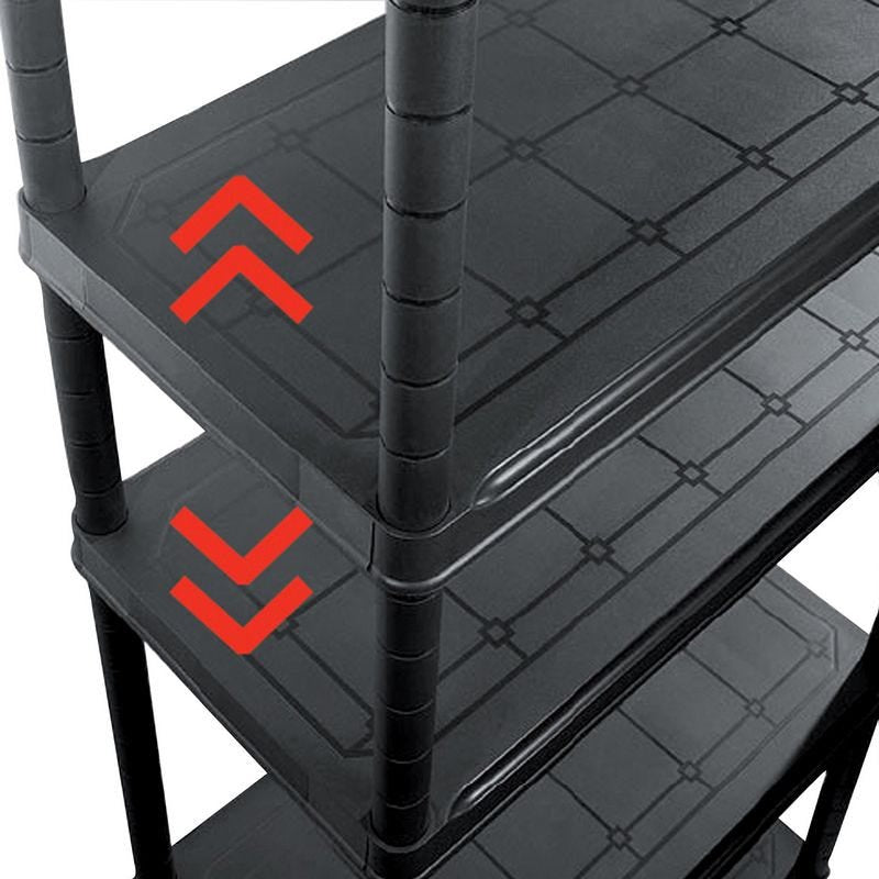 Raft plastic, 5 polite, 182 x 80 x 40 cm