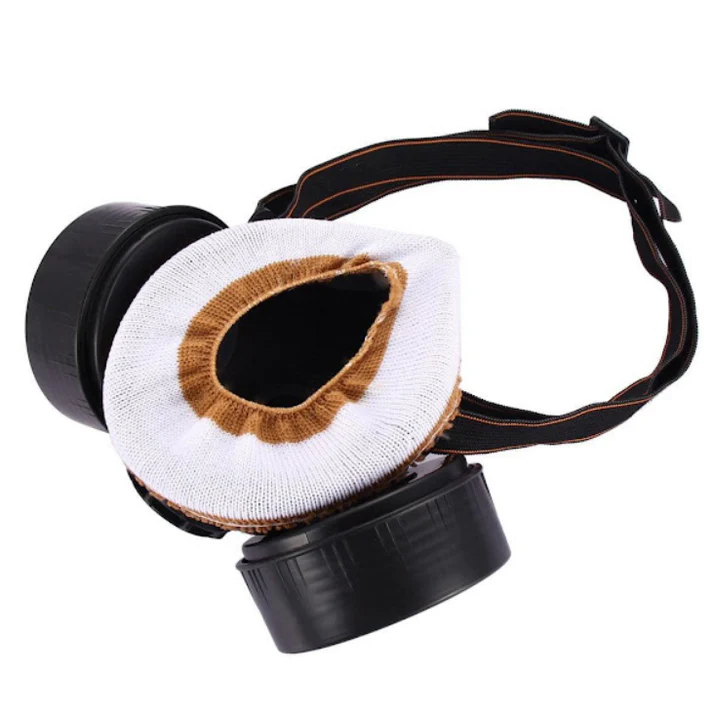 Ochelari de protectie si masca dubla cu 2 filtre de carbon
