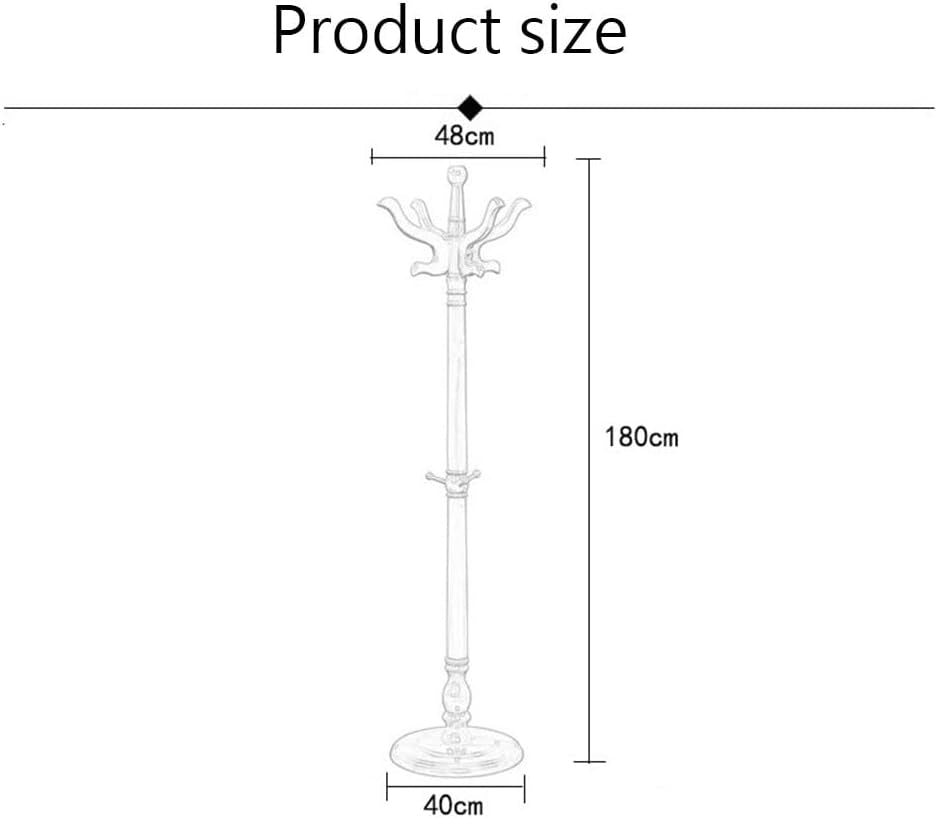 Cuier tip pom pentru haine, aspect retro lemn sculptat cu suport pentru pălării si eșarfe