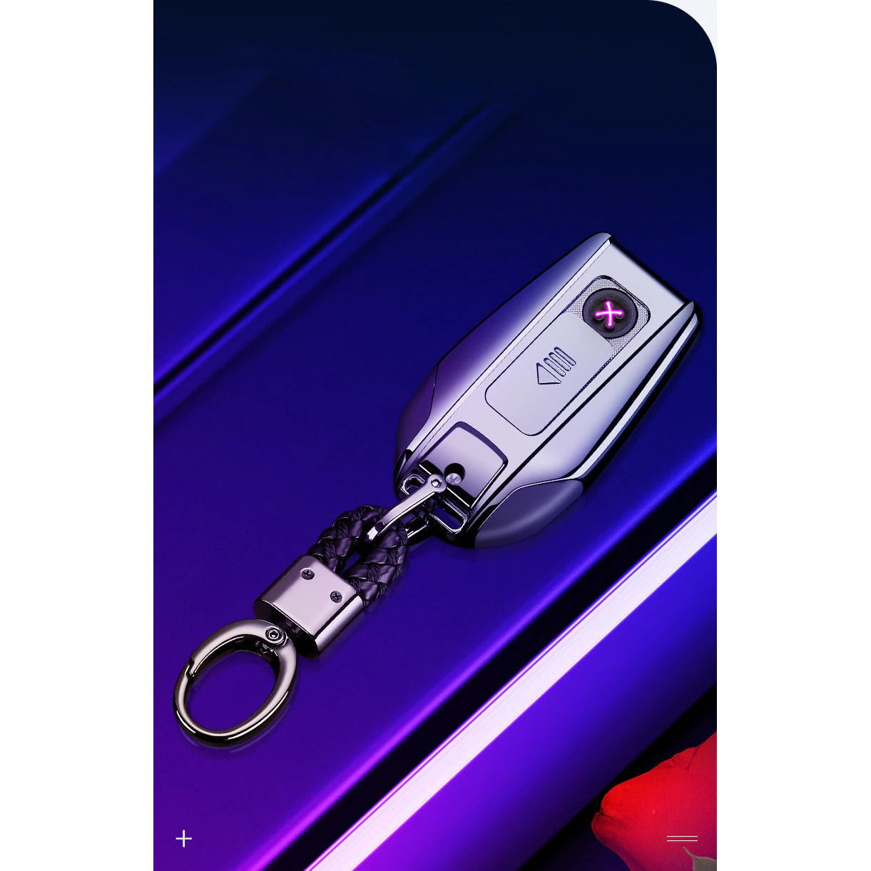 Bricheta electrica, cu logo, lanterna si incarcare usb