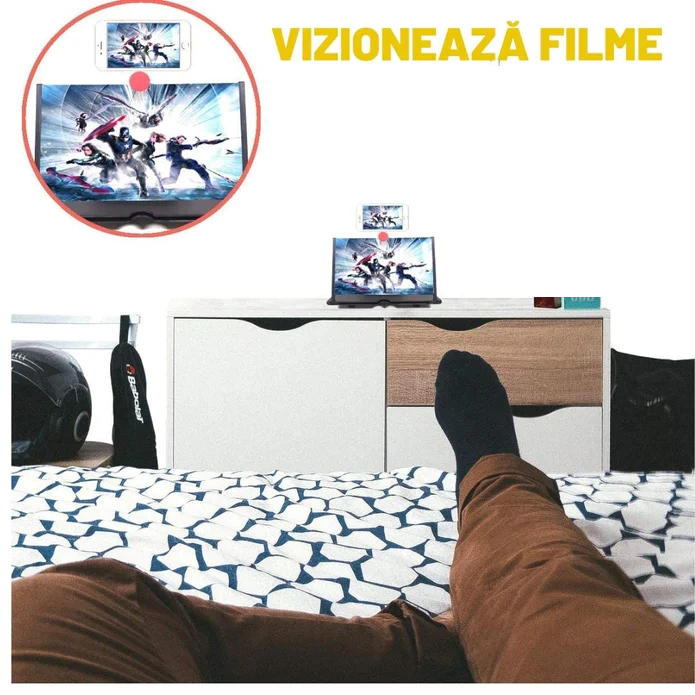 AMPLIFICATOR ECRAN PENTRU ORICE TELEFON 12 inch 1+1 GRATIS