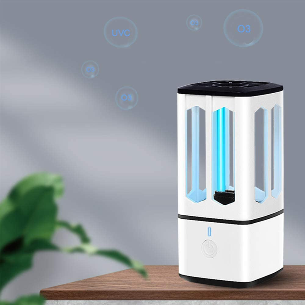 Mini Lampa UV-C, pentru casa si masina, cu incarcare USB, Sterilizare 360 grade
