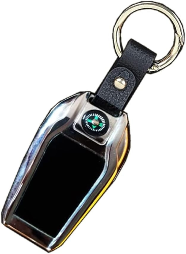 Husă cheie auto cu brichetă electronică multifuncțională, lanternă și port de încărcare