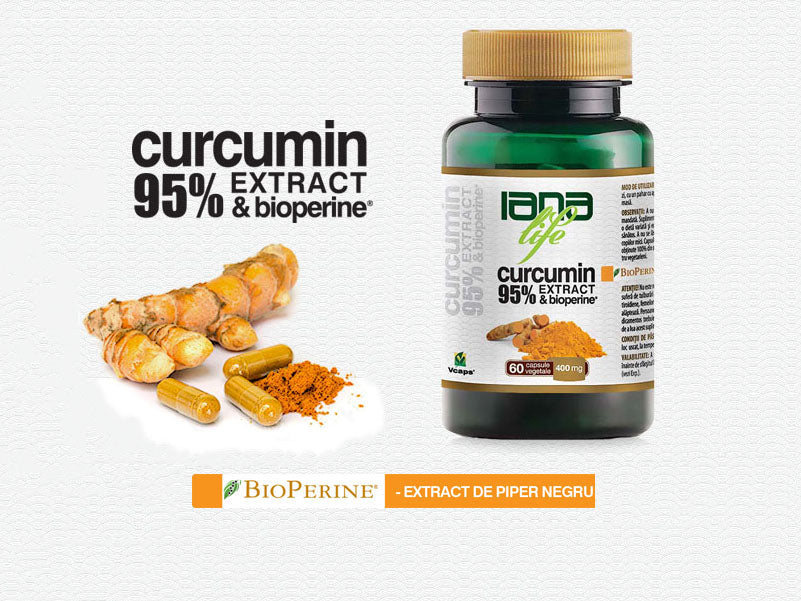 Supliment alimentar extract 95 Curcumin & BioPerine 60 capsule vegetale