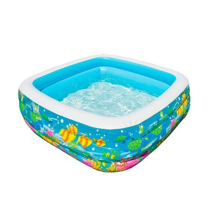 Piscina gonflabila Aquarium Intex 57471 159x159x50 cm