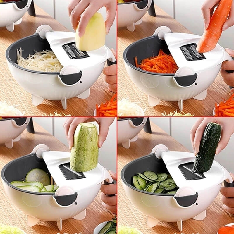 Tăietor multifuncțional de fructe și legume QuickRotate