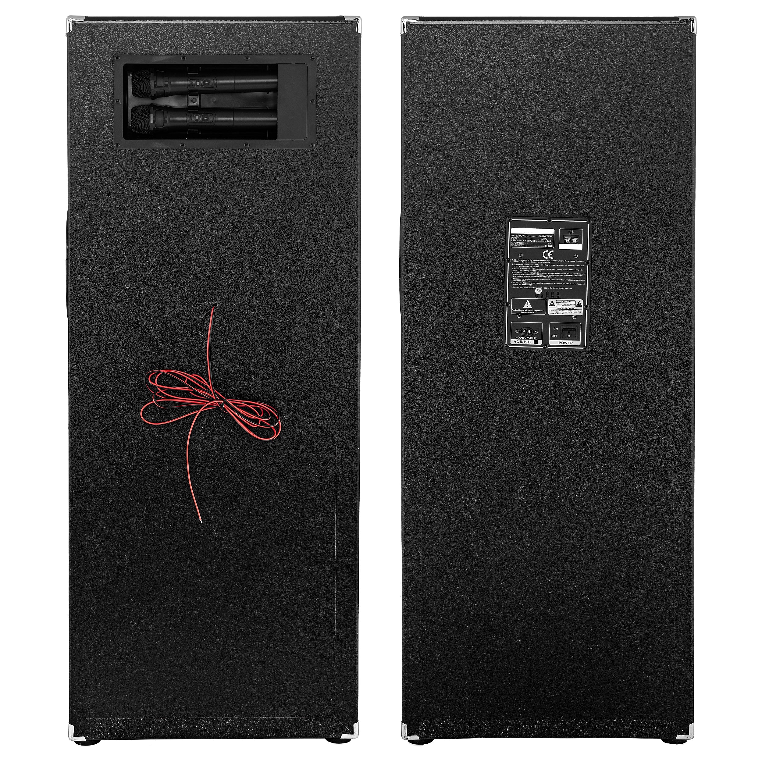 Set Boxe Active Profesionale cu Equalizer Graphic 5 benzi, Mixer incorporat, Microfoane Wireless și Conectivitate Bluetooth