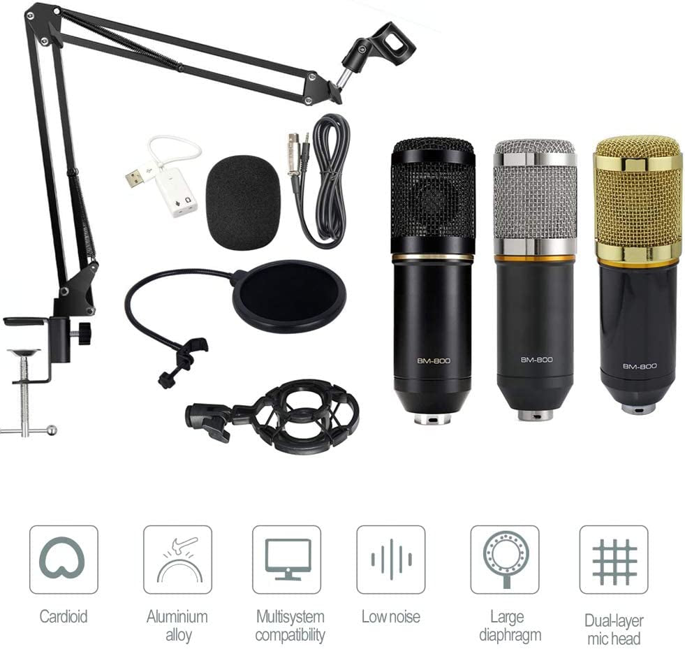 Microfon profesional de studio, gaming, streaming