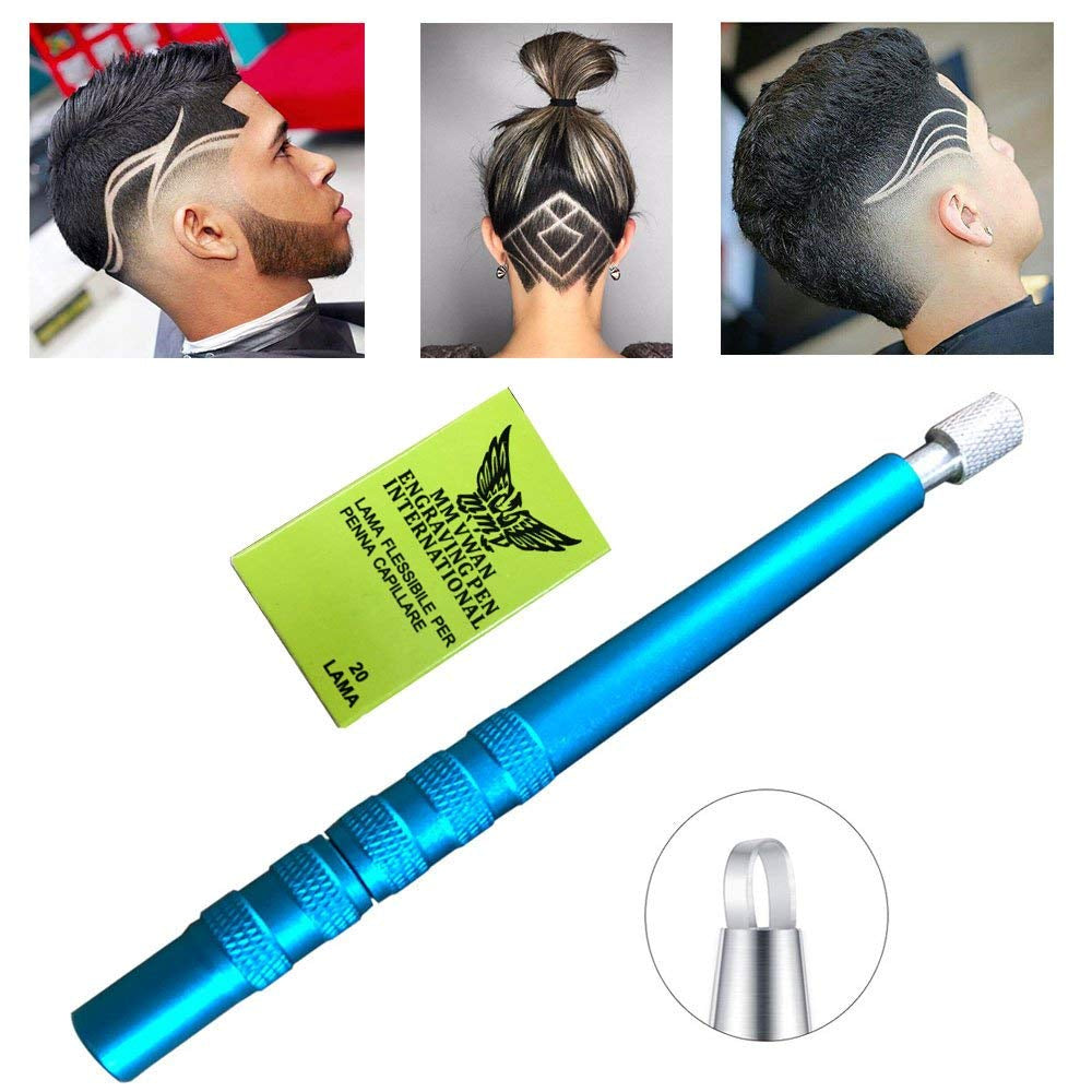 Dispozitiv profesional hair style pentru gravare par, sprancene cu 20 lame