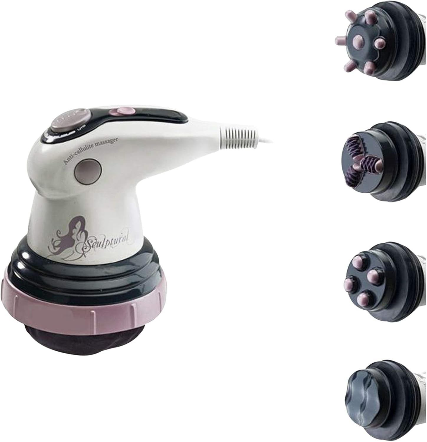 Aparat de masaj Body Innovation, 4 capete de masaj