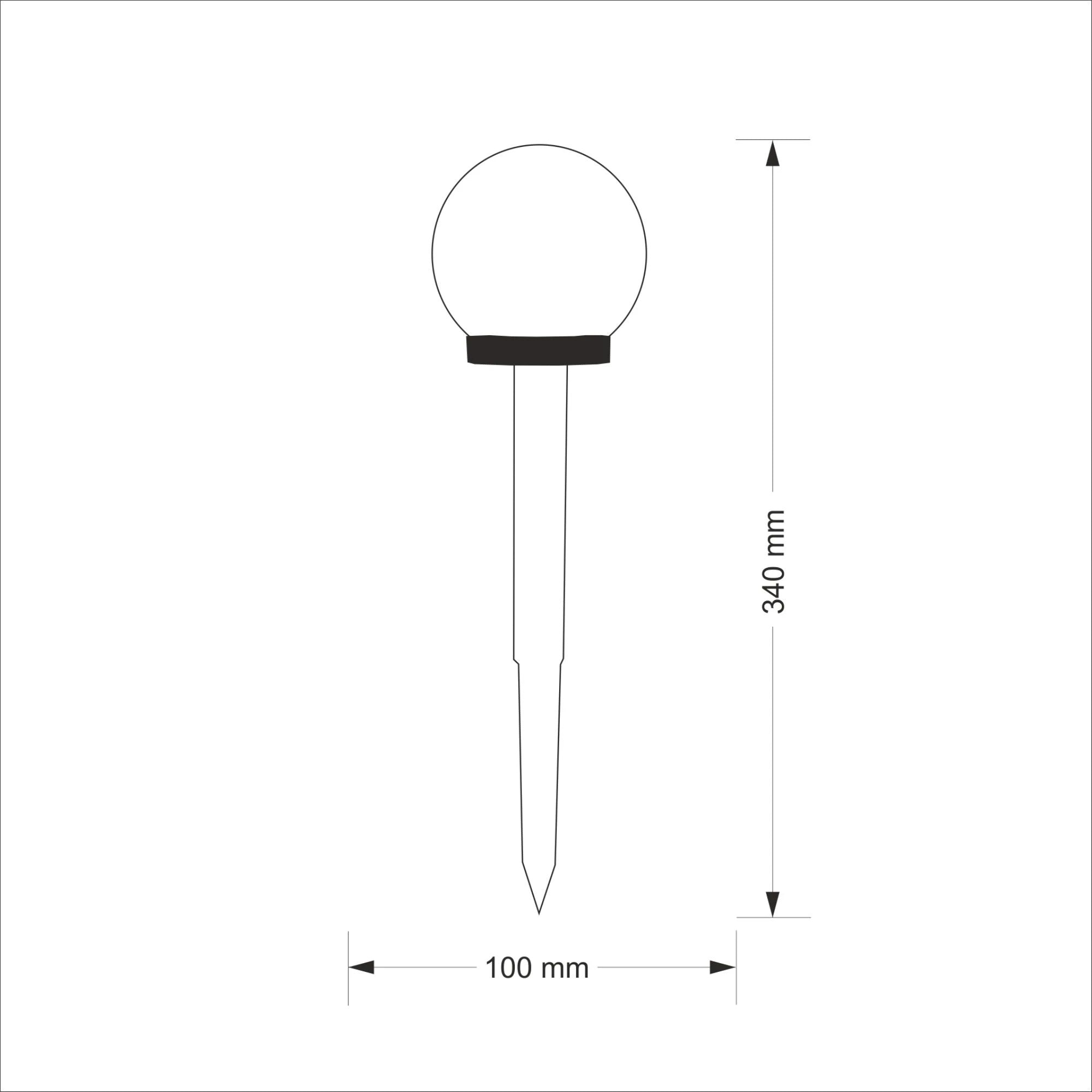 Set 4 bucati Lampa LED solară, Glob luminos pentru grădină sau terasă IP44 | Iluminare ecologică și atmosferă magică