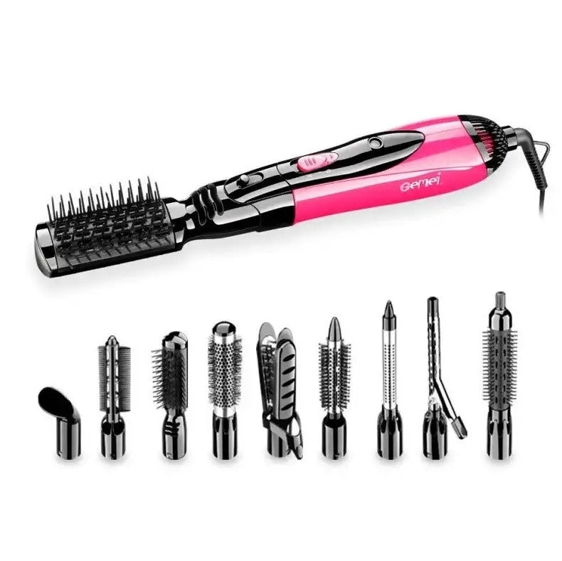 Set multifunctional 10 in 1, pentru coafat Gemei GM-4835