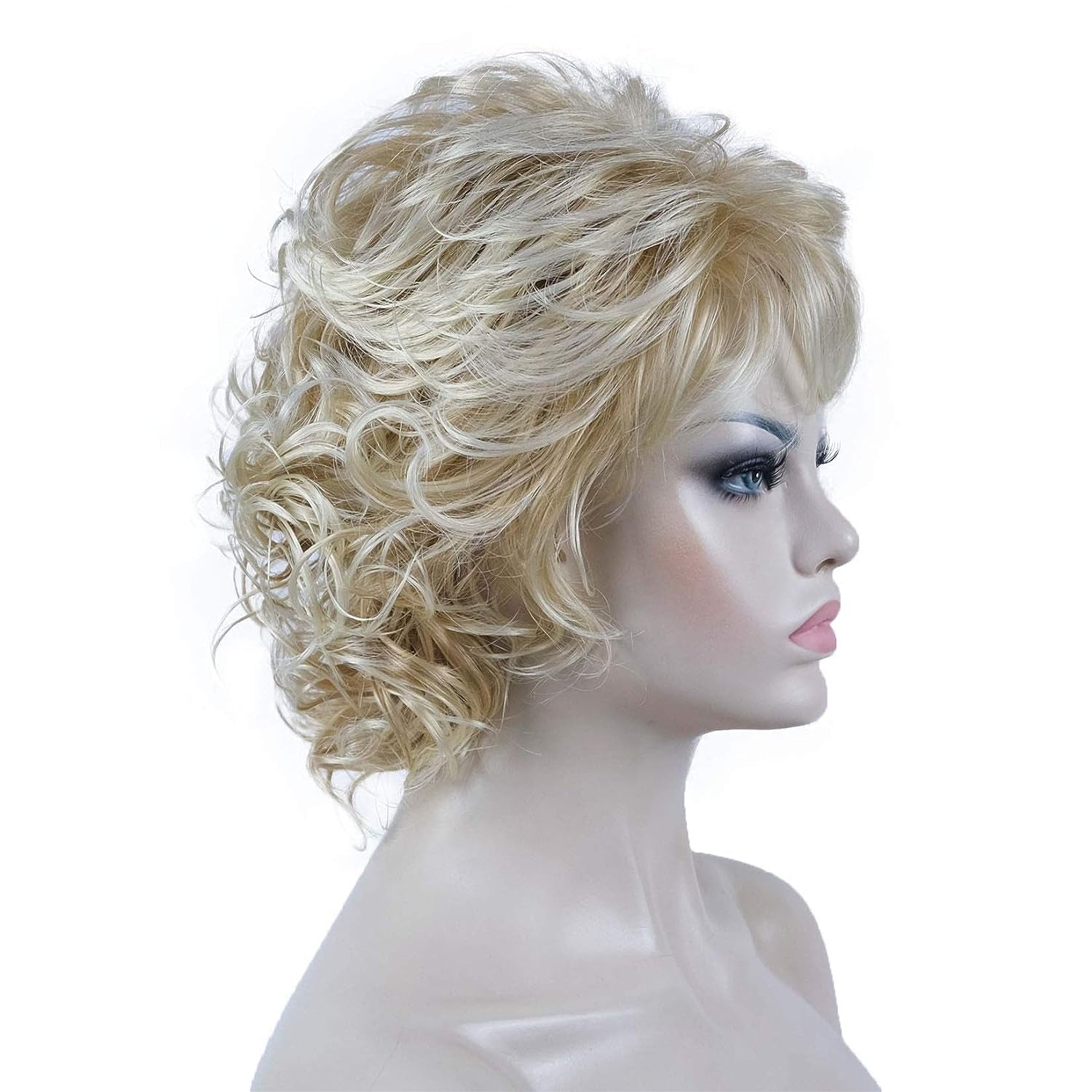 Peruca Glamour cu bucle - Par ondulat, Blond și Brunet, Variante de Culoare și Lungime