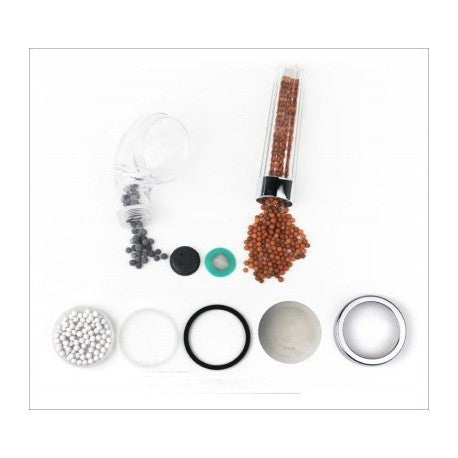 Cap de dus cu granule anti-calcar