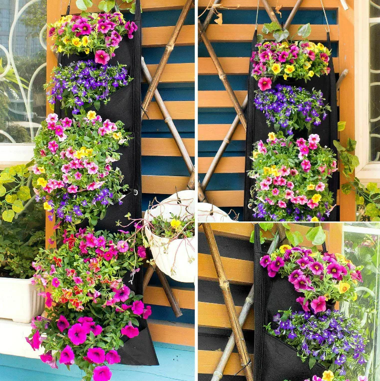 Jardinera verticală, rezistentă la apă, montare pe perete