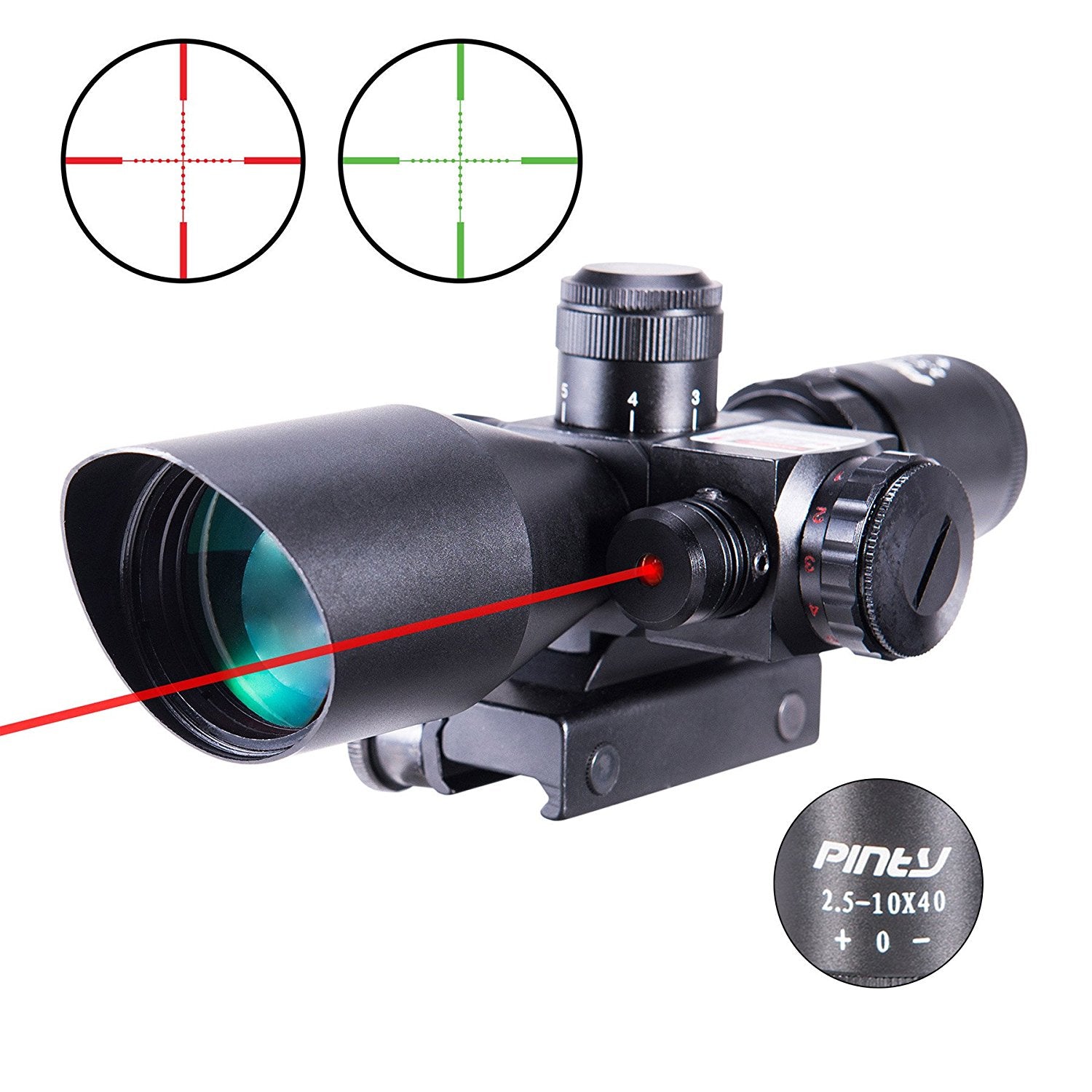 Luneta pentru arma cu laser si reticul iluminat ACM