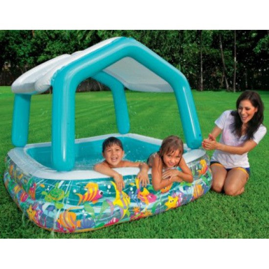 Piscina gonflabila cu acoperis, pentru copii, Intex 57470, 157×157×122