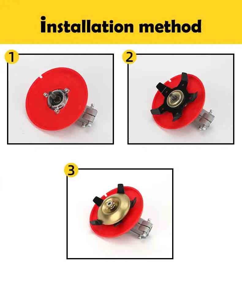 Disc cu 2 lame pentru motocoasa, indepartare buruieni, plivit