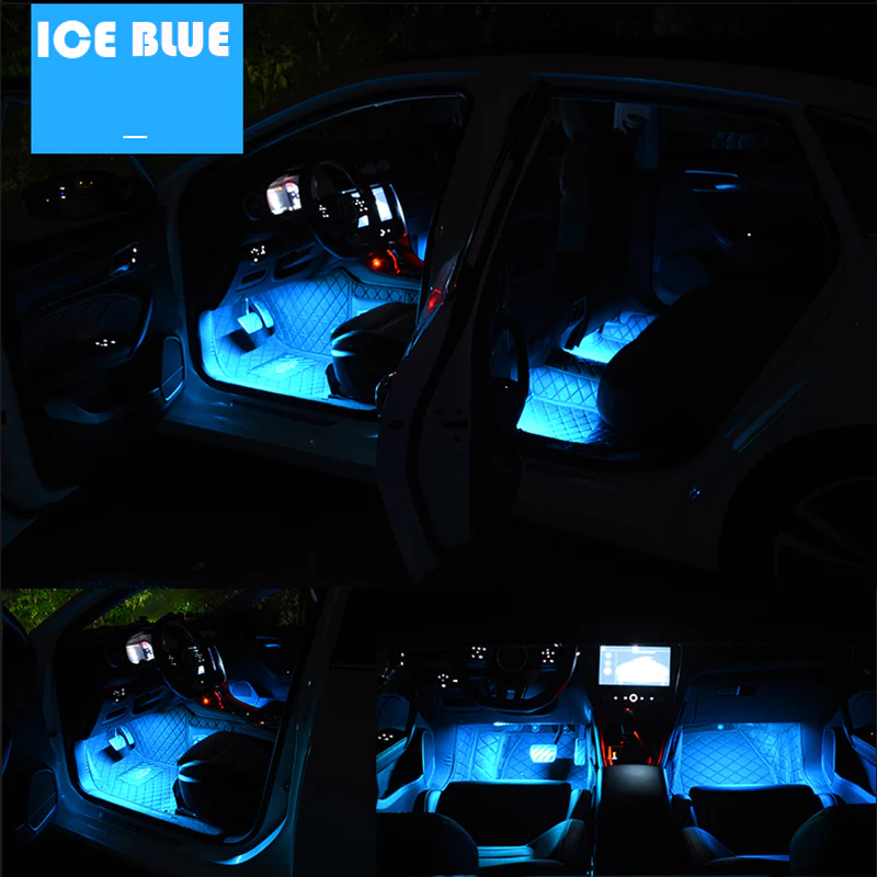 Kit Lumini LED Auto cu Telecomanda