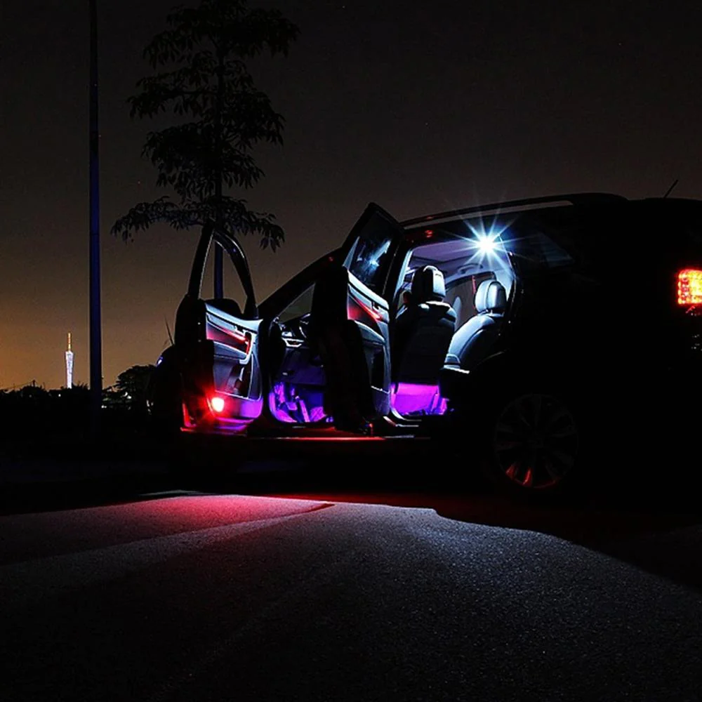 Kit Lumini LED Auto cu Telecomanda