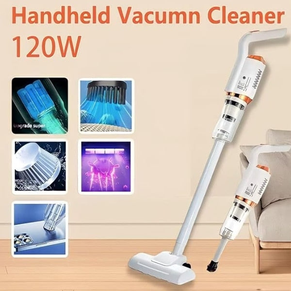 Aspirator Vertical Fără Fir 2 în 1, Detașabil ca Aspirator de Mână, Acumulator 2000 mAh