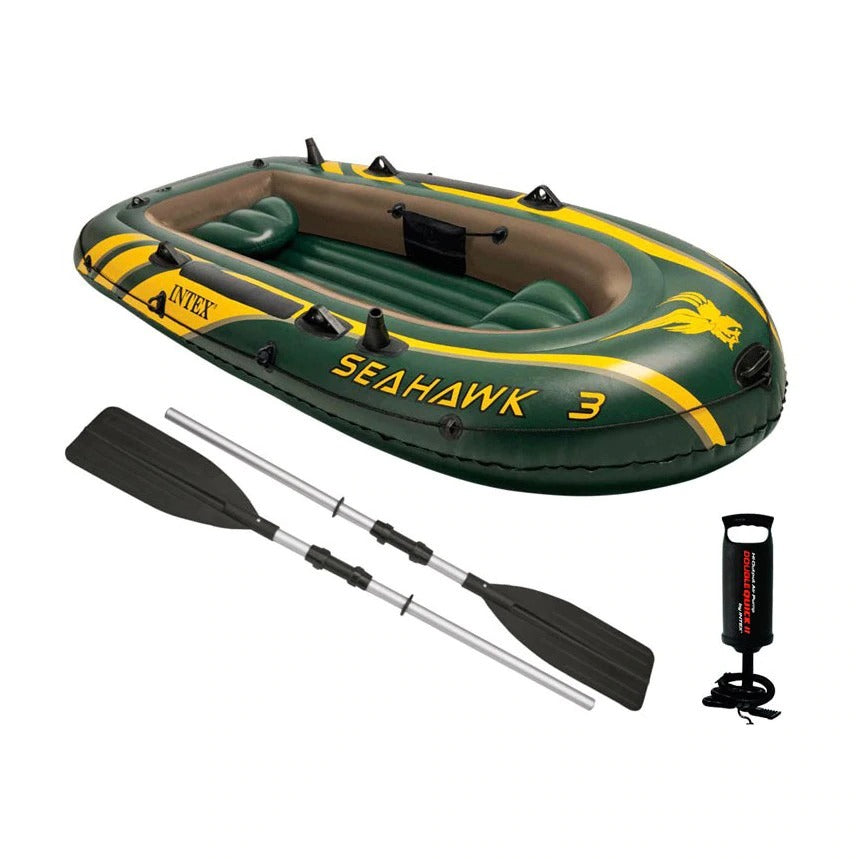 Set Barca Gonflabila 68380 Seahawk 3, pentru 3 Persoane