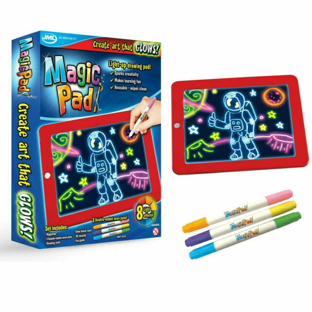 Tableta pentru desen cu 8 efecte luminoase si 3 carioci neon incluse