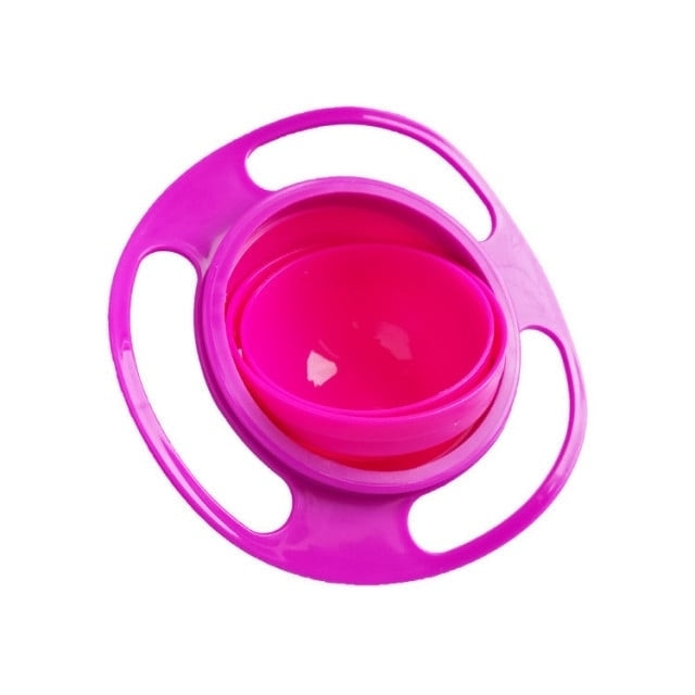 Bol rotativ 360° cu protectie anti-varsare pentru bebelusi